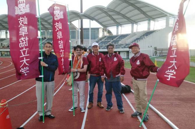秩父宮賜杯第51回全日本大学駅伝対抗選手権大会東海地区選考会開催！ 校友の皆さんが応援に駆けつけてくれました。